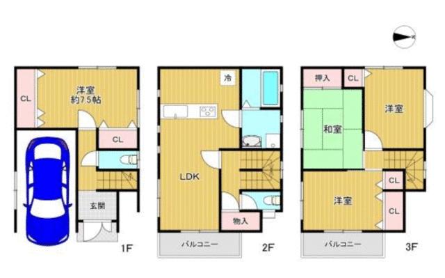 detached 大阪府守口市東町１丁目
