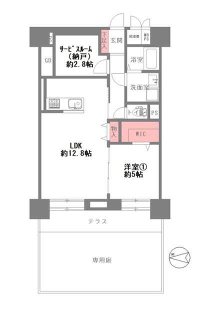 間取り図／水回り全て新調でフローリング・クロスも張替等のフルリフォーム