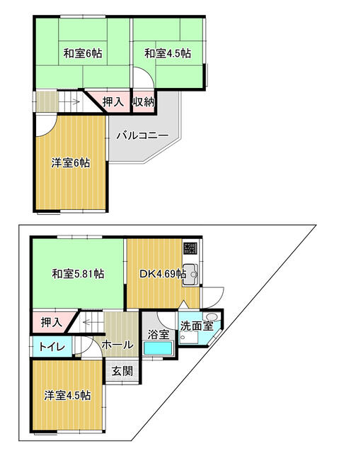 detached 大阪府富田林市西板持町８丁目