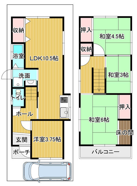 house for sale in 堺市, Osaka | ¥6,750,000 | 4LDK | Akiyama house finder