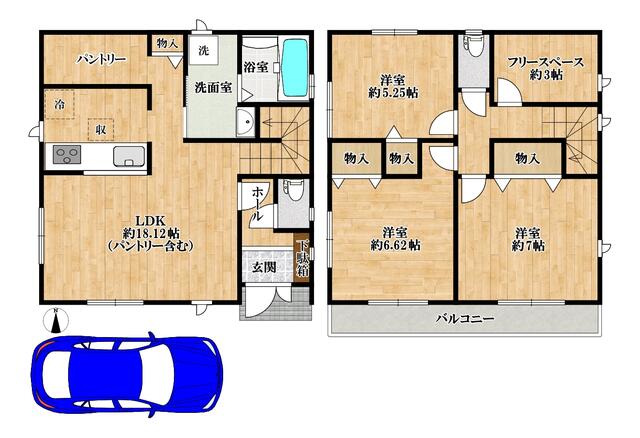 detached 大阪府松原市北新町６丁目
