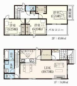 detached 大阪府茨木市鮎川４丁目 地図を見る