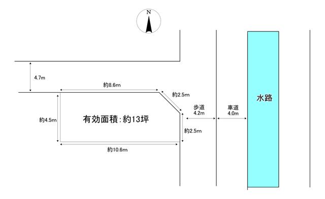 北東角地で前面道路が広々しています！