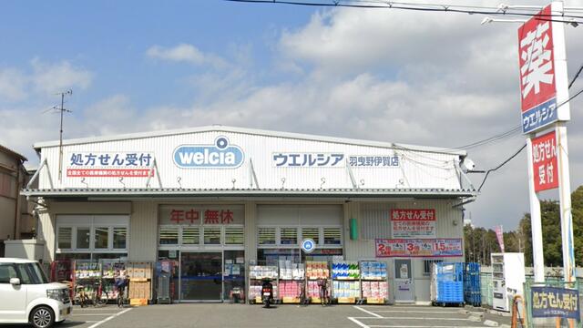 ウエルシア羽曳野伊賀店 (909m)