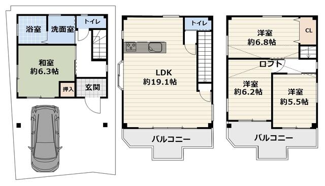平成１５年築　３階建　リフォーム済み