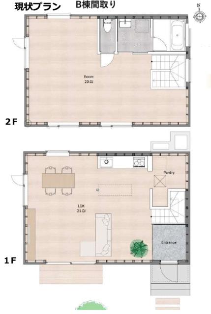 Ｂ棟現状間取り