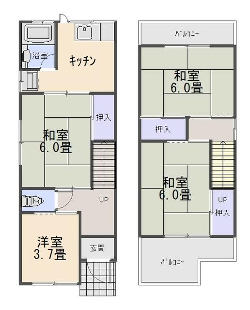 detached 大阪府貝塚市中町 地図を見る