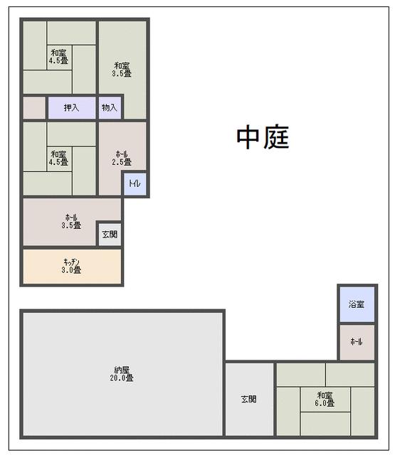 detached 大阪府堺市中区八田寺町