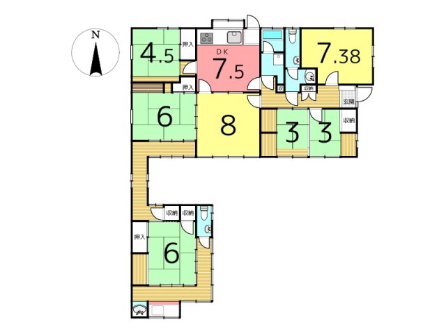 detached 兵庫県揖保郡太子町東南 地図を見る