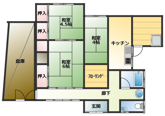 house for sale in Sumoto, Hyogo | ¥6,000,000 | 4DK | Akiyama house fi…