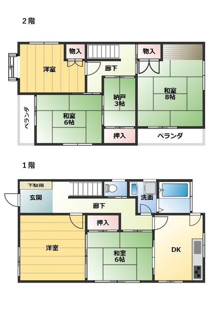 兵庫県明石市の一戸建て | 2450万円 | 5SDK | 100m² | Akiyama house finder