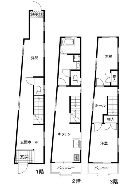 ３階建て