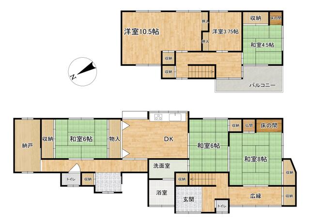 兵庫県赤穂市の一戸建て | 450万円 | 6SDK | 152.03m² | Akiyama house finder