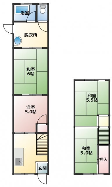 detached 大阪府羽曳野市高鷲１０丁目 地図を見る