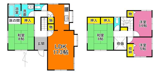 奈良県北葛城郡河合町の一戸建て | 1100万円 | 4LDK | 181.65m² | Akiyama house finder