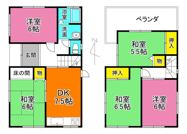 house for sale in 北葛城郡上牧町, Nara | ¥5,500,000 | 5DK | Akiyama house fi…