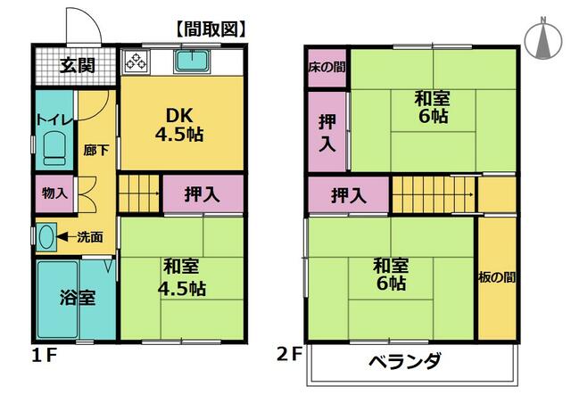 house for sale in Iwade, Wakayama | ¥3,300,000 | 3DK | Akiyama house…