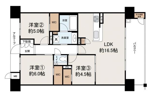 間取り図／※図面と現況が異なる場合は現況を優先とします。