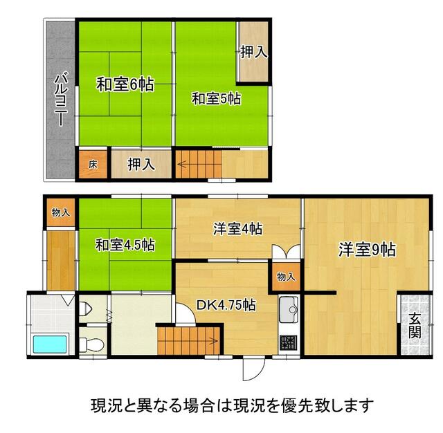 house for sale in Wakayama, Wakayama | ¥4,800,000 | 5DK | Akiyama hou…