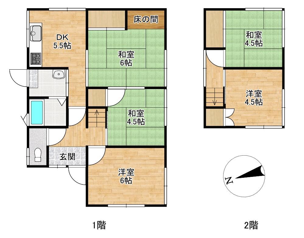 detached 岡山県井原市西江原町 地図を見る