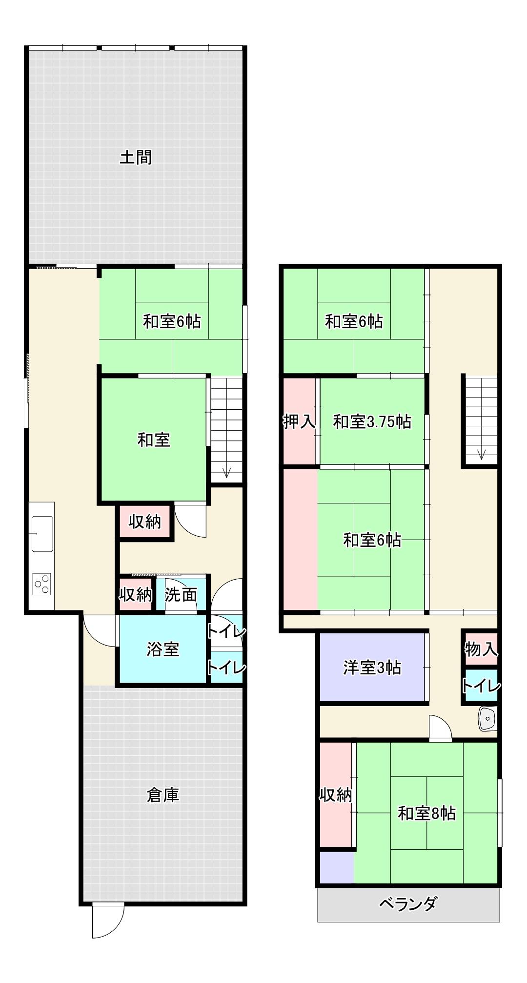 detached 岡山県真庭市落合垂水 地図を見る