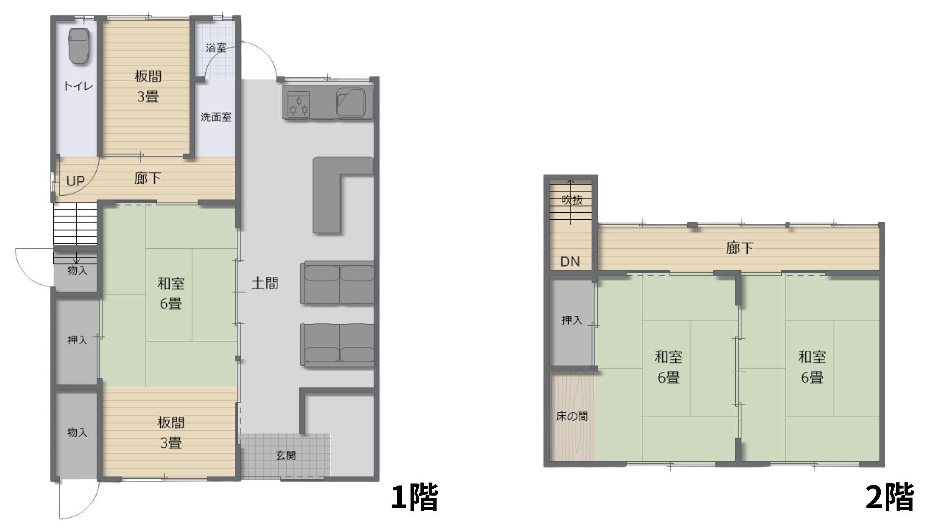 detached 岡山県高梁市川面町 地図を見る