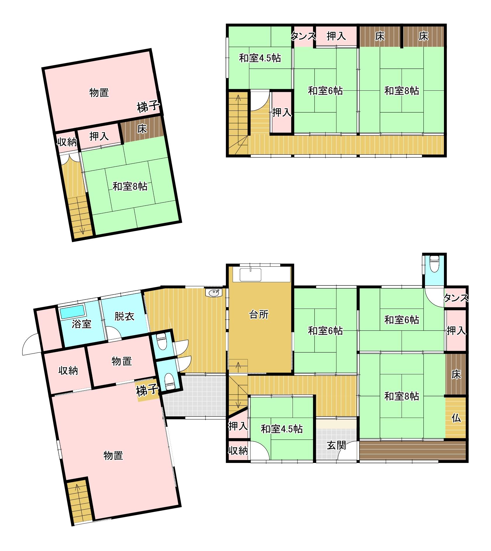 detached 岡山県新見市大佐永富 地図を見る