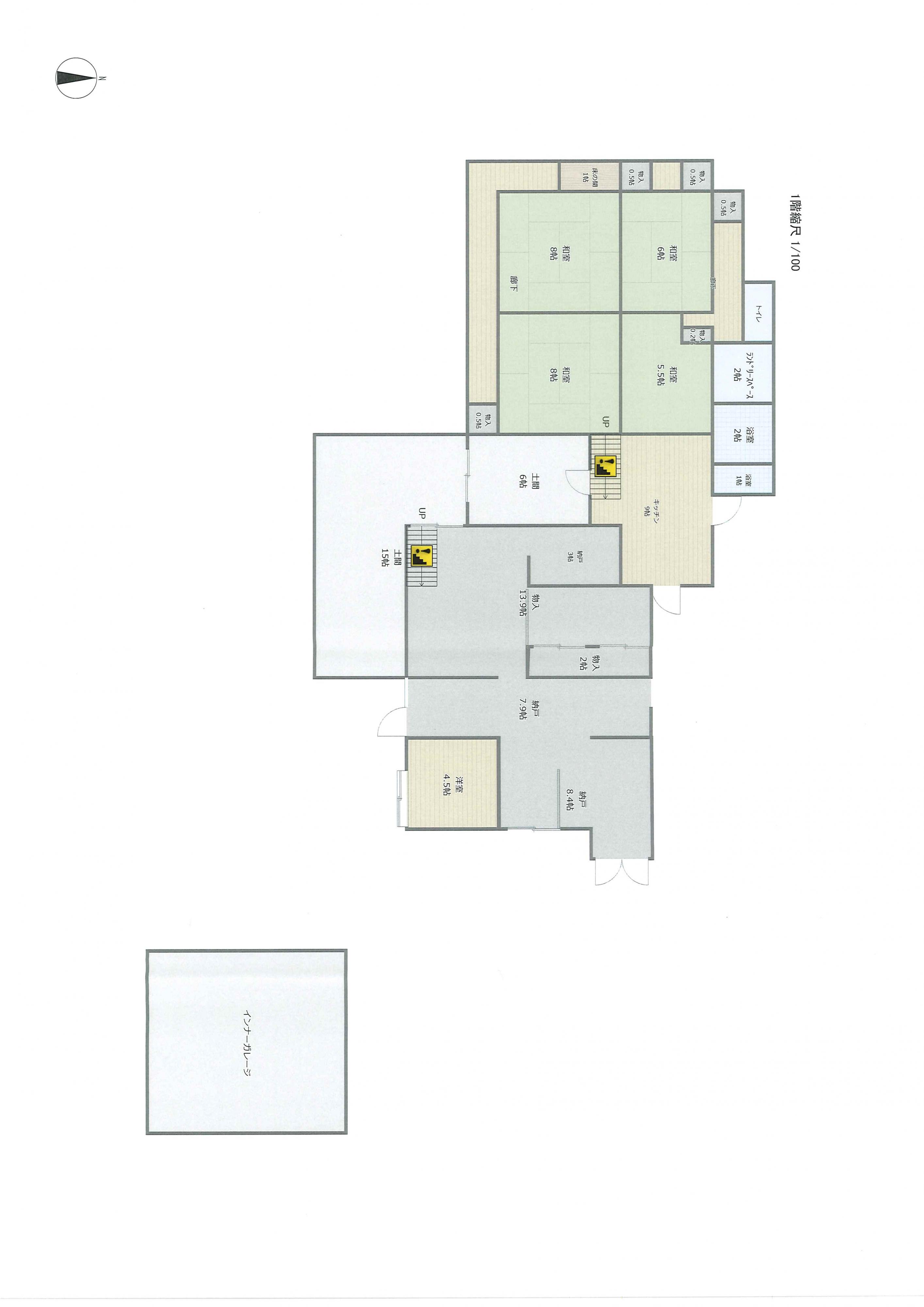 detached 岡山県久米郡久米南町南畑 地図を見る