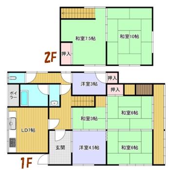 detached 岡山県高梁市原田南町 地図を見る
