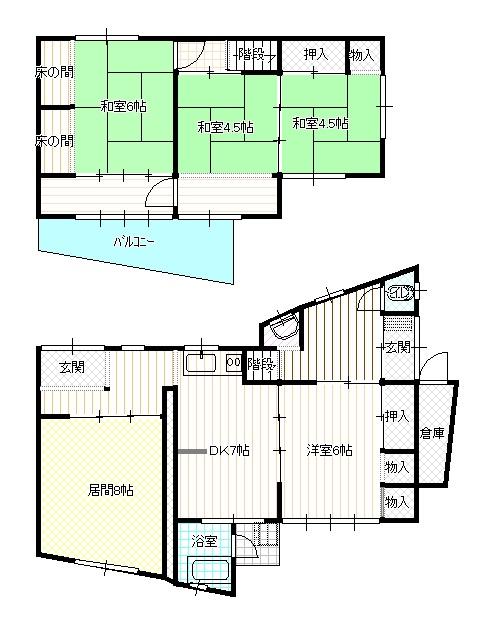 岡山県笠岡市の一戸建て | 450万円 | 5DK | 191.5m² | Akiyama house finder