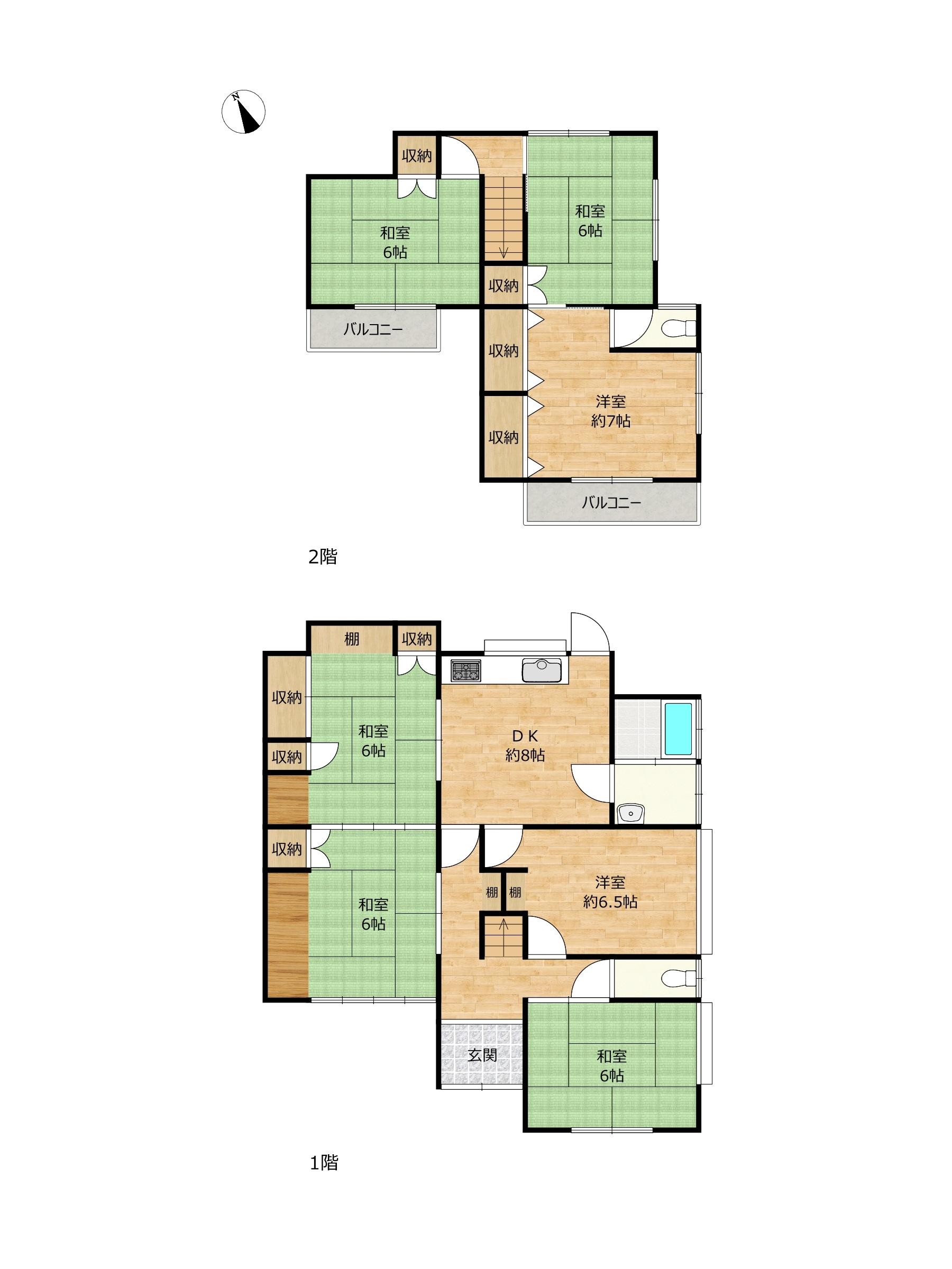 岡山県浅口市の一戸建て | 1449万円 | 5DK | 174.25m² | Akiyama house finder