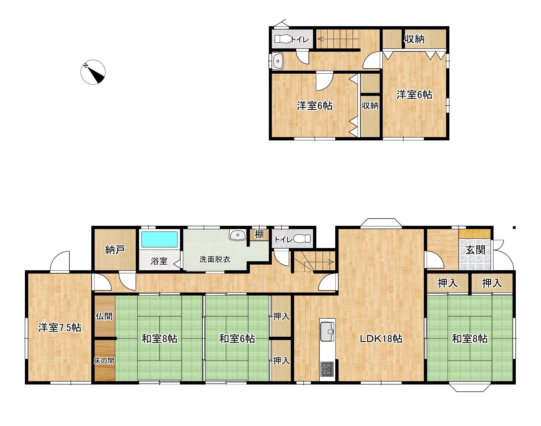 house for sale in 苫田郡鏡野町, Okayama | ¥18,490,000 | 6LDK | Akiyama hous…