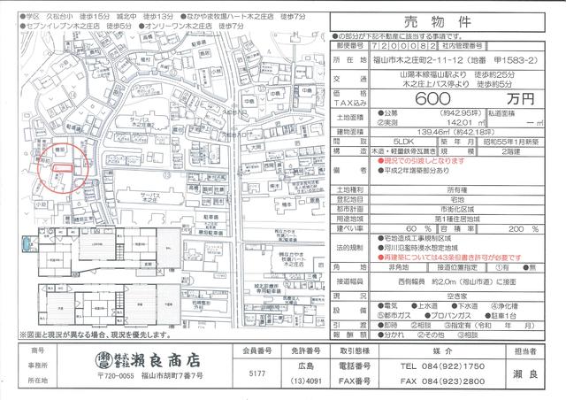 house for sale in Fukuyama, Hiroshima | ¥6,000,000 | 5LDK | Akiyama h…