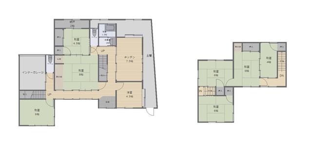 広島県福山市の一戸建て | 750万円 | 8DK | 357.12m² | Akiyama house finder
