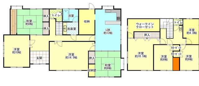 house for sale in Fukuyama, Hiroshima | ¥23,800,000 | 7SLDK | Akiyama…