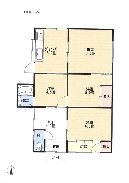 house for sale in 安芸郡坂町, Hiroshima | ¥6,000,000 | 5DK | Akiyama house…