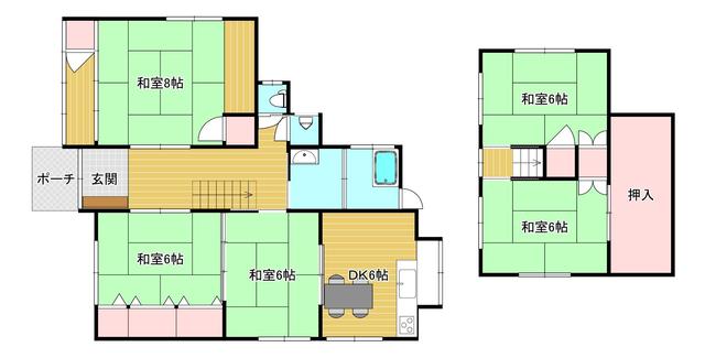 広島県竹原市の一戸建て | 800万円 | 5DK | 169.29m² | Akiyama house finder