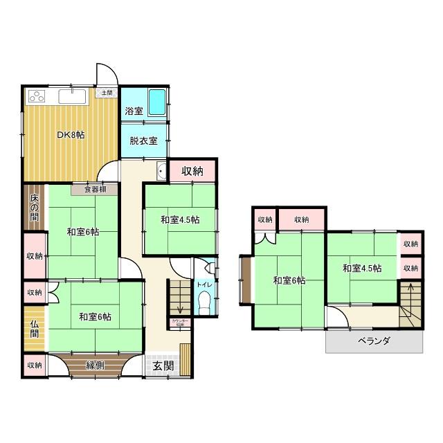 広島県福山市の一戸建て | 380万円 | 5DK | 149.98m² | Akiyama house finder