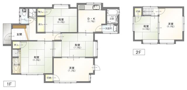 広島県呉市の一戸建て | 390万円 | 6DK | 157.98m² | Akiyama house finder