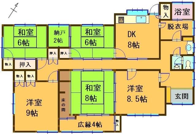 house for sale in Fuchu, Hiroshima | ¥7,800,000 | 5SDK | Akiyama hous…