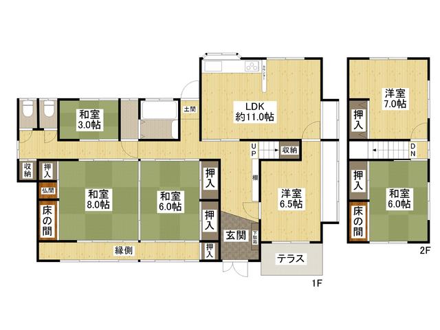 house for sale in Fukuyama, Hiroshima | ¥14,800,000 | 6LDK | Akiyama…