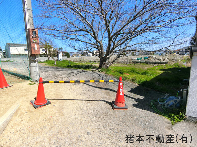 現地土地／南側市道から東側撮影