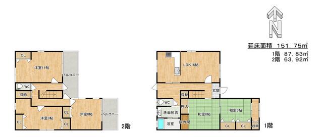 detached 徳島県吉野川市山川町川田 地図を見る