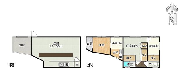 detached 徳島県美馬郡つるぎ町半田字中藪 地図を見る