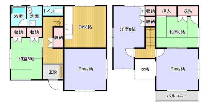 徳島県小松島市の一戸建て | 565万円 | 5DK | 111.37m² | Akiyama house finder