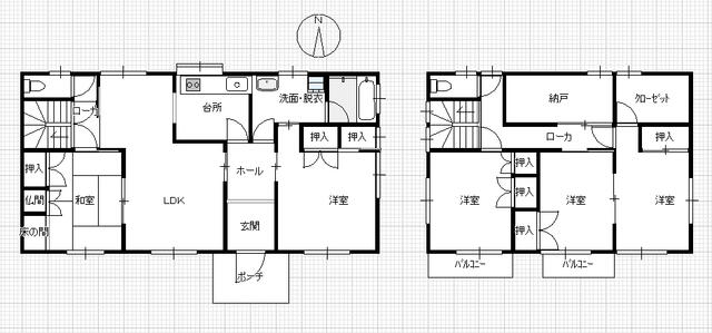 detached 徳島県三好市三野町芝生 地図を見る