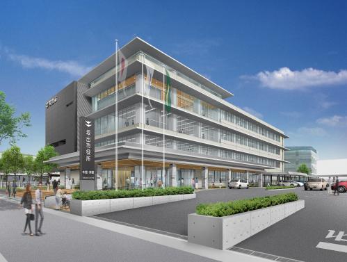 坂出市役所 (1,650m)