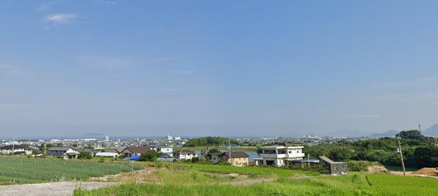 住戸からの眺望／晴れた日は海がきれいに見えます（周辺環境）
