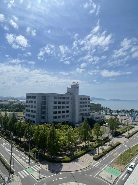 住戸からの眺望／リビング（バルコニー側）から瀬戸内海・丸亀城・青ノ山を一望で