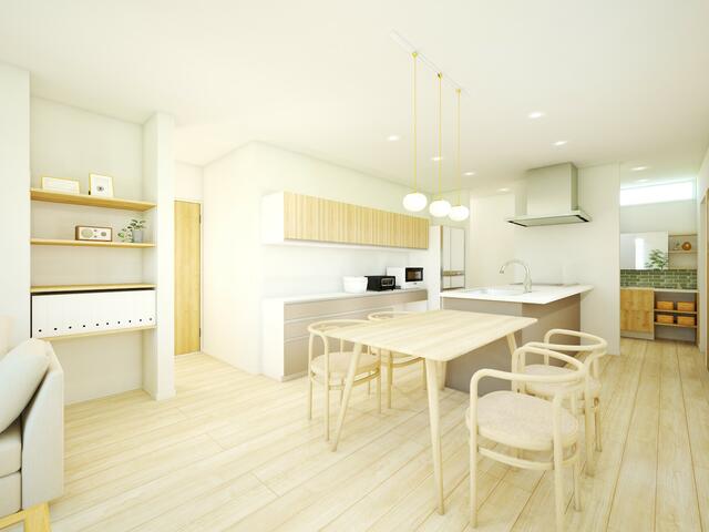 リビング／完成予想図（ＬＤＫ）※画像はイメージです。実際と異なる場合が